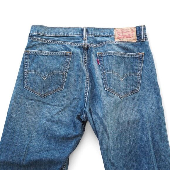Levi Strauss & Co 505 Medium Wash Straight Leg Jeans WPL423 Men's 34 x 30 - Picture 4 of 10